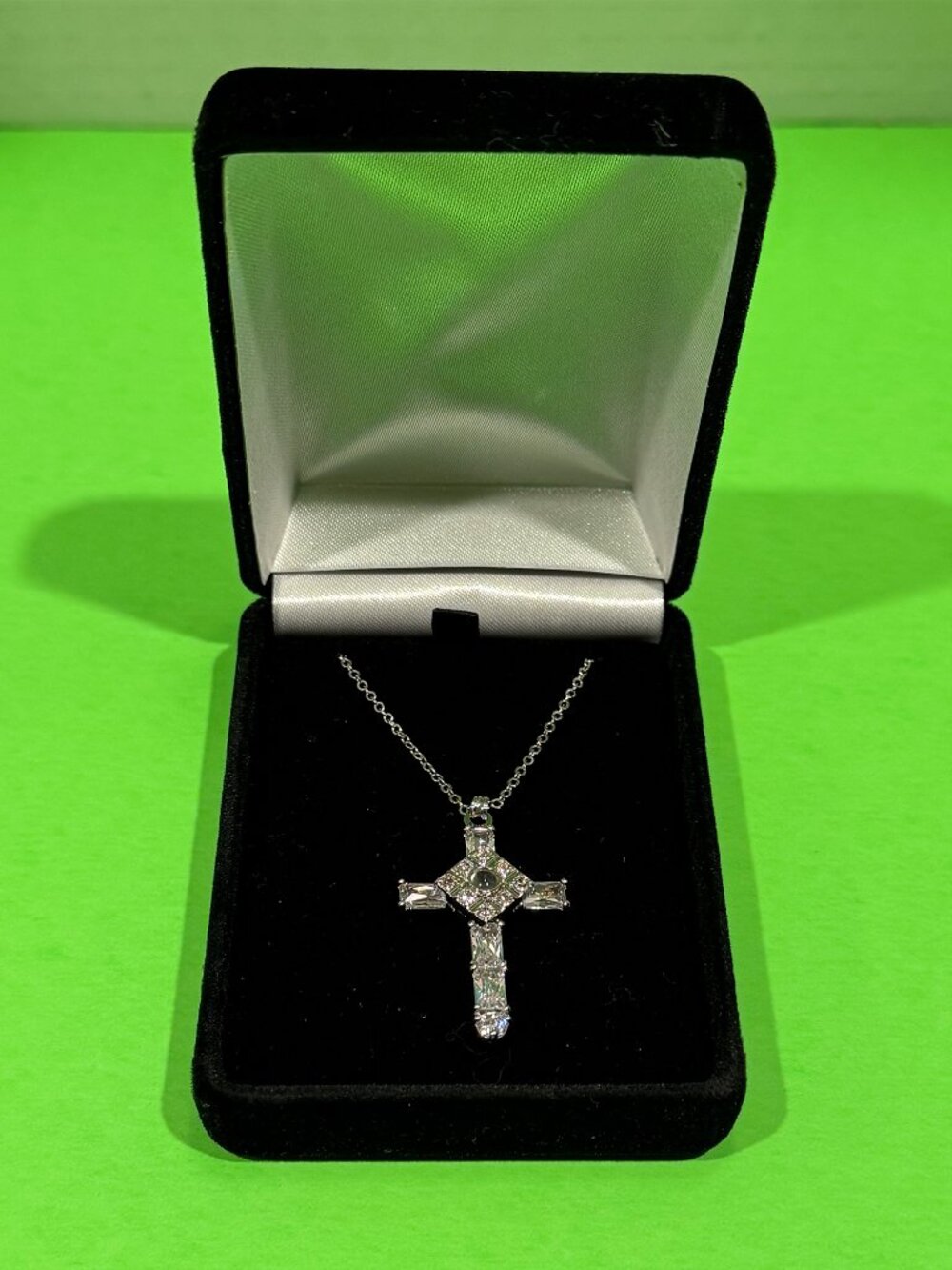 Montebello Collection: Lord's Prayer Projection Cross Pendant